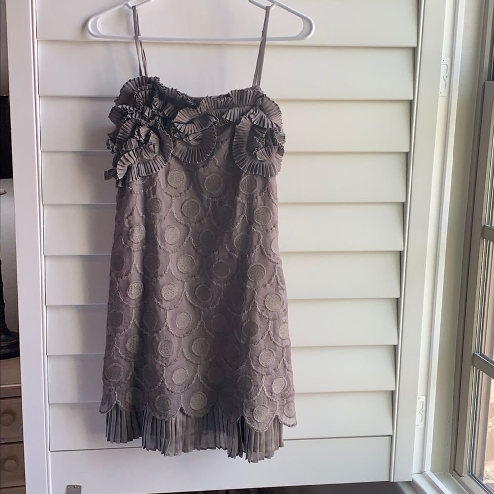 Gray mini dress